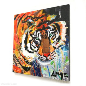 Mini tiger artprint 10x10cm
