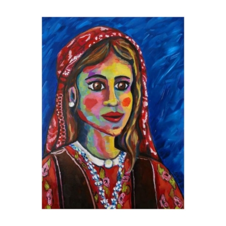 Kurdish girl original painting