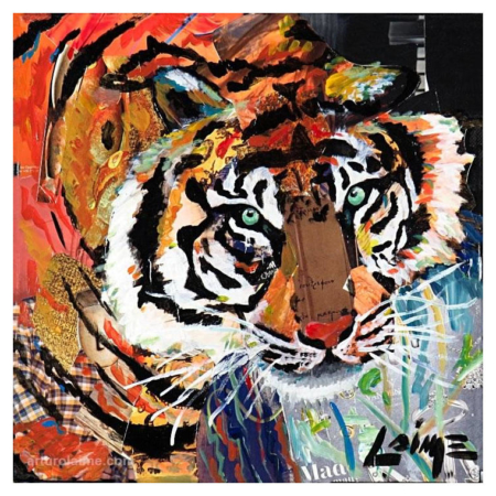 Tiger mixed media artwork 760pxmw
